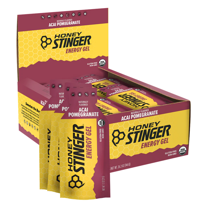 Load image into Gallery viewer, Honey Stinger Organic Energy Gel - Acai Pomegranate 6 Pack
