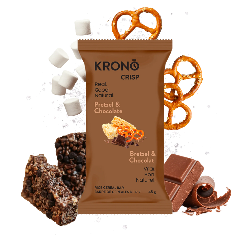 Load image into Gallery viewer, Krono - Pretzel &amp; Chocolate Energy Rice Cake - Box of 12
