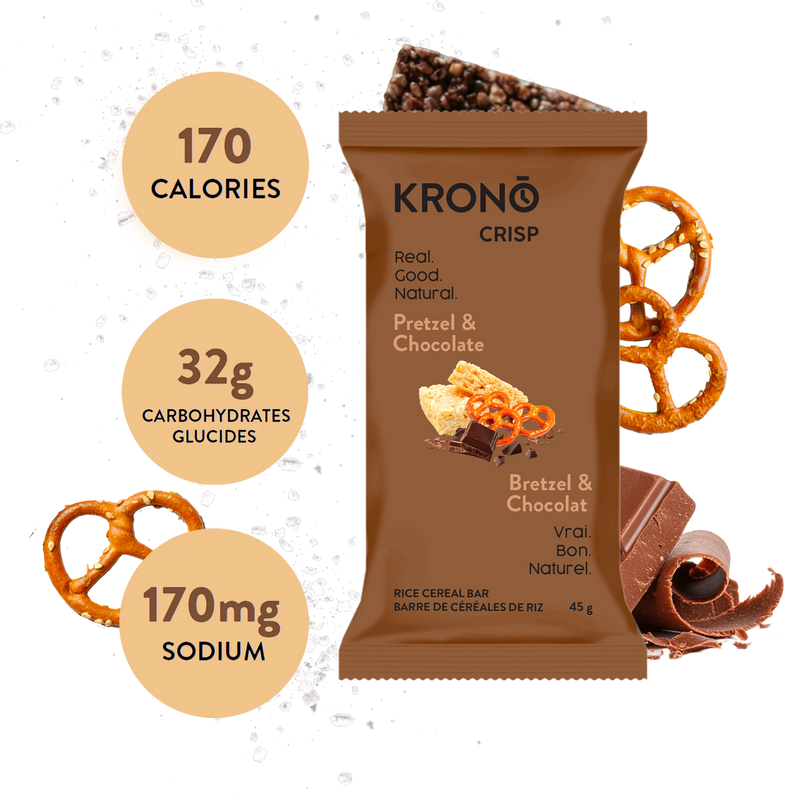 Load image into Gallery viewer, Krono - Pretzel &amp; Chocolate Energy Rice Cake - Box of 12

