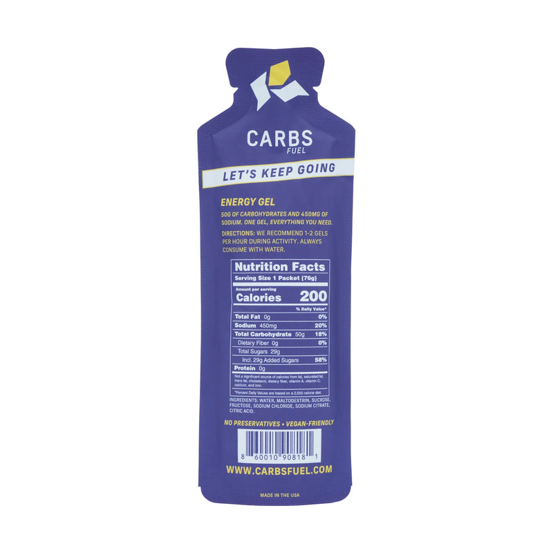Load image into Gallery viewer, Carbs Fuel SALTED Original 50g Energy Gels
