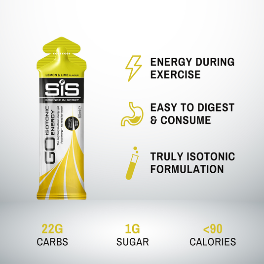 SiS - GO Isotonic Energy Gel 60ml 6 Pack Lemon Lime