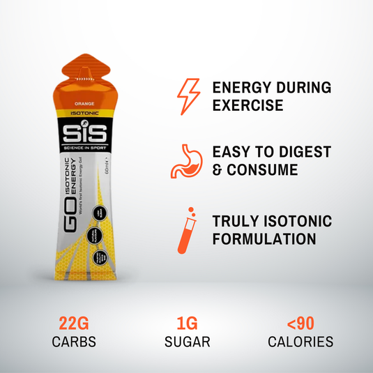 SiS - GO Isotonic Energy Gels 60ml 6 Pack - Orange