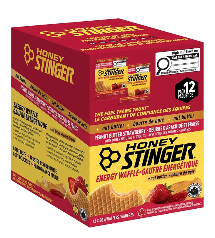 Load image into Gallery viewer, Honey Stinger Peanut Butter Strawberry Energy Waffles

