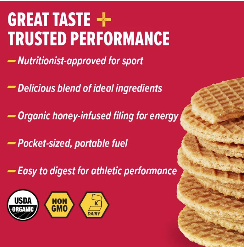 Load image into Gallery viewer, Honey Stinger Peanut Butter Strawberry Energy Waffles
