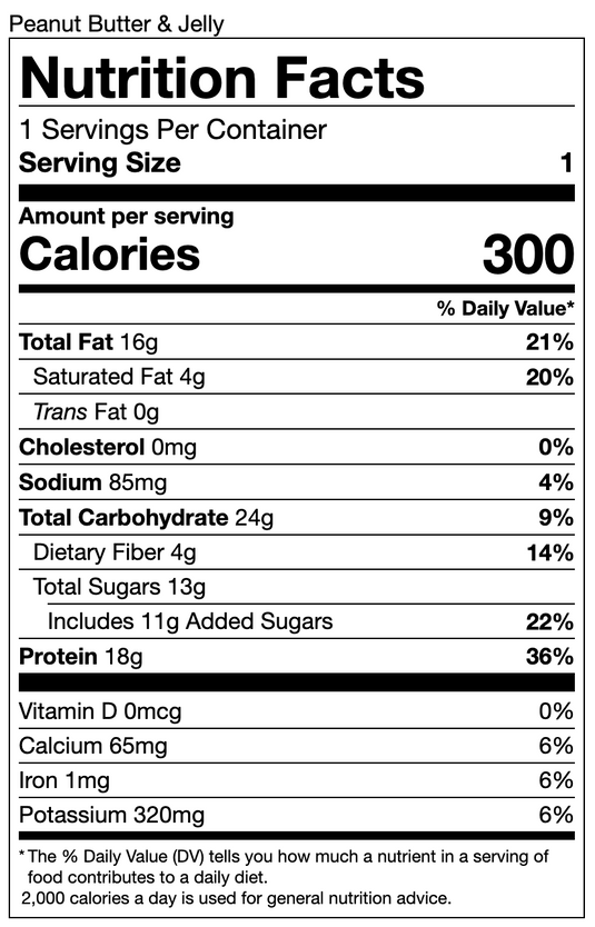 G2G Protein Bar - Peanut Butter & Jelly Box of 8