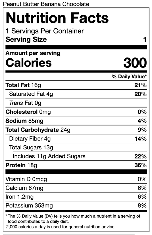 G2G Protein Bar - Peanut Butter Banana Chocolate Box of 8