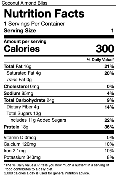 G2G Protein Bar - Coconut Almond Bliss Box of 8