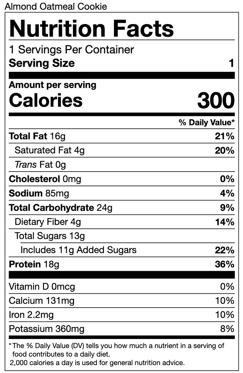 Load image into Gallery viewer, G2G Protein Bar - Almond Oatmeal Cookie Box of 8
