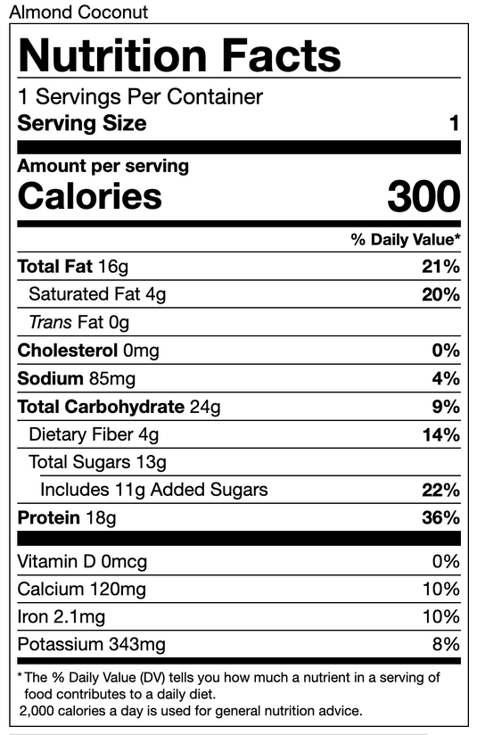 G2G Protein Bar - Almond Coconut Box of 8