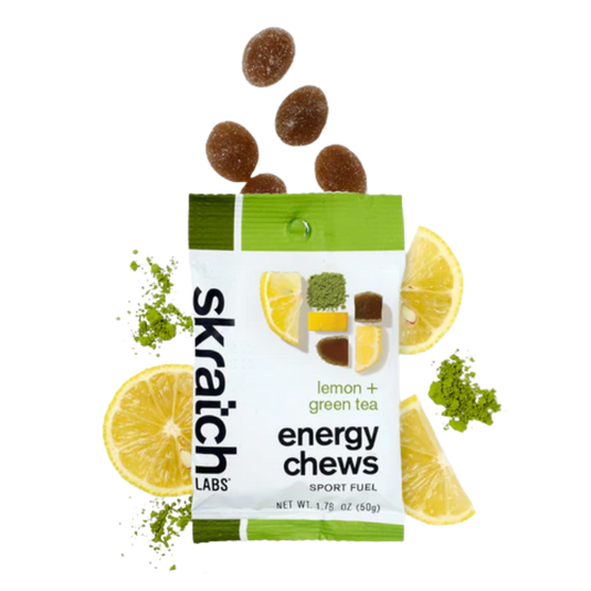 Skratch Energy Chews Sport Fuel -   Lemon + Green Tea Single Pouch 10 pack