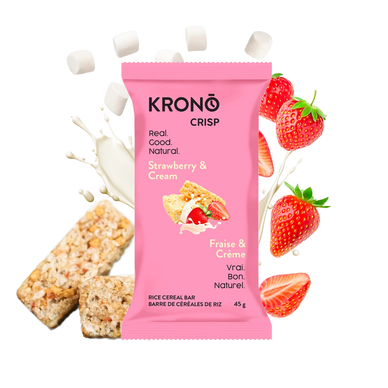 Load image into Gallery viewer, Krono - Strawberry &amp; Cream Energy Rice Cake - Box of 12
