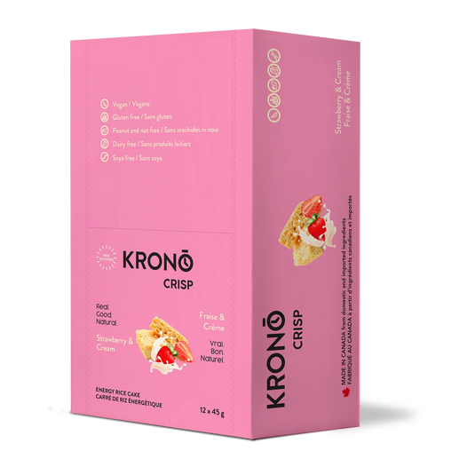 Krono - Strawberry & Cream Energy Rice Cake - Box of 12