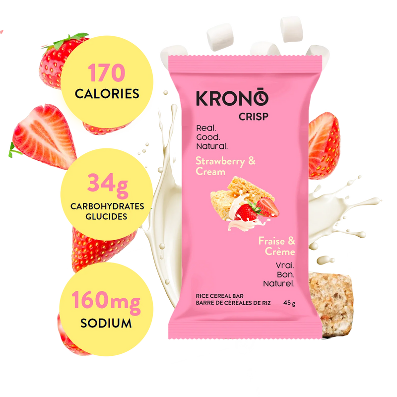 Load image into Gallery viewer, Krono - Strawberry &amp; Cream Energy Rice Cake - Box of 12
