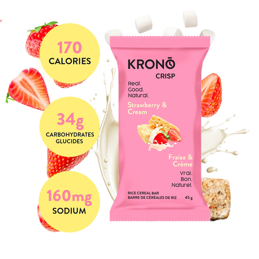 Krono - Strawberry & Cream Energy Rice Cake - Box of 12