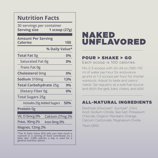 Tailwind Endurance Fuel -  Naked (unflavoured) 30 Servings