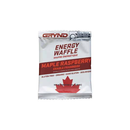 Grynd - GF Maple Raspberry Energy Waffle 12 Pack