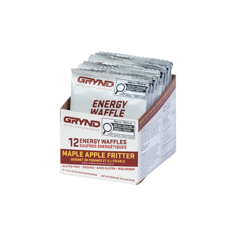 Load image into Gallery viewer, Grynd - GF Maple Apple Fritter Energy Waffle 12 Pack
