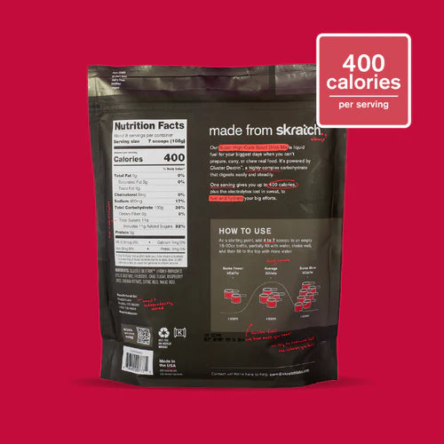 Skratch Super High-Carb Sport Drink Mix - Raspberry
