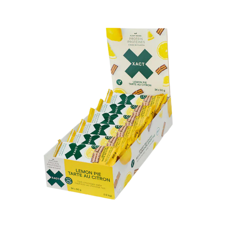 Load image into Gallery viewer, XACT Plant Based Protein Wafer Bars- Lemon Pie 12 Bars/$40.50
