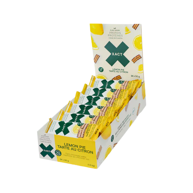 Load image into Gallery viewer, XACT Plant Based Protein Wafer Bars- Lemon Pie 12 Bars/$40.50
