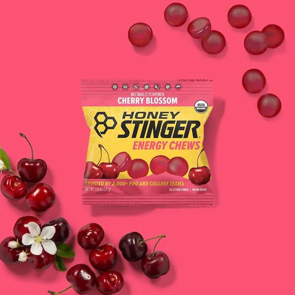 Load image into Gallery viewer, Honey Stinger Cherry Blossom Energy Chews - Box of 12
