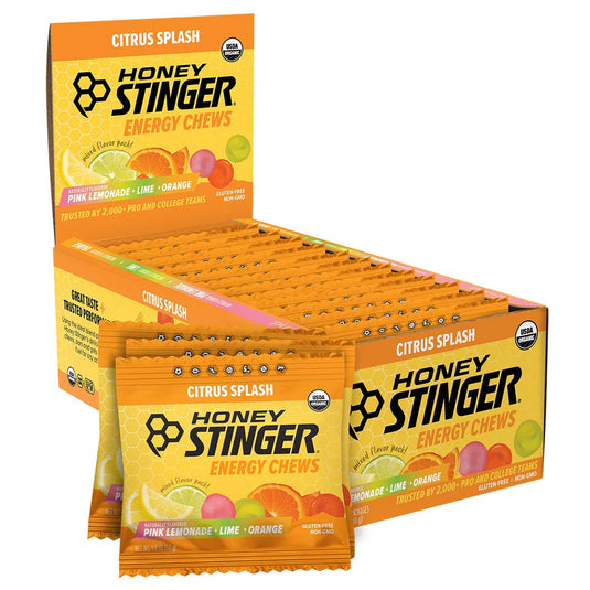 Honey Stinger Citrus Splash Energy Chews -  Box of 12