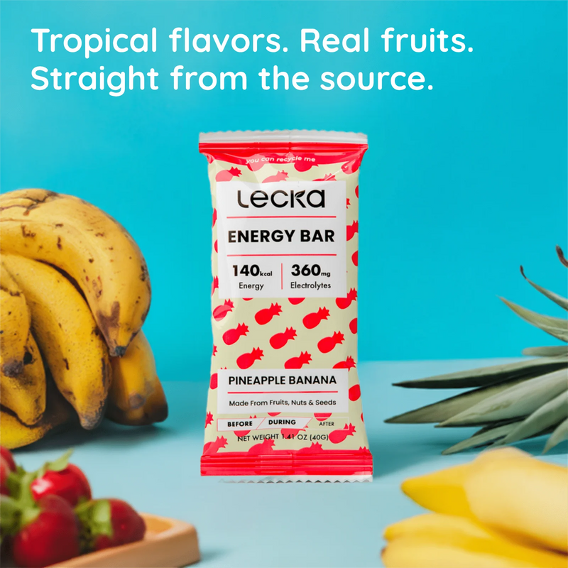 Load image into Gallery viewer, Lecka Energy Bar - Pineapple Banana 12 Pack
