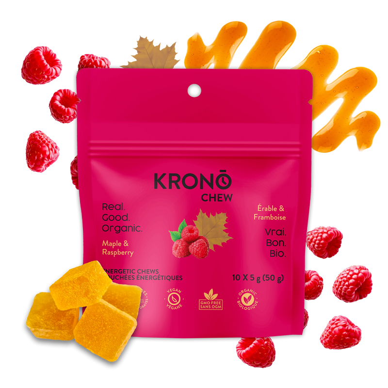 Load image into Gallery viewer, Krono Nutrition Raspberry &amp; Maple Chews - Box of 12
