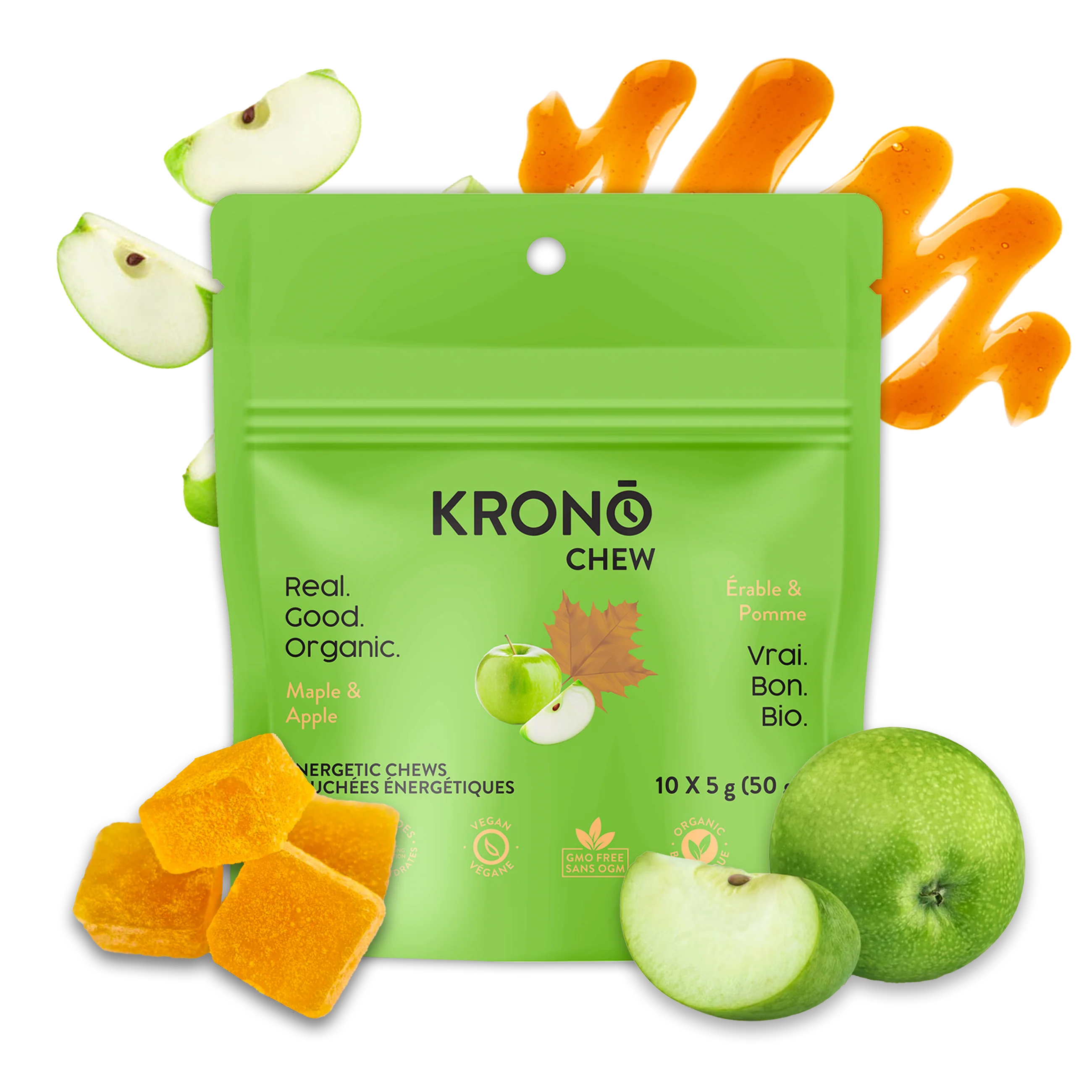 Krono Nutrition Apple & Maple Chews - Box of 12 – Sea2Sky Sports Nutrition