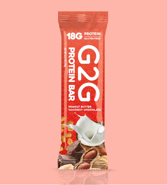 G2G Protein Bar - Peanut Butter Coconut Chocolate Box of 8