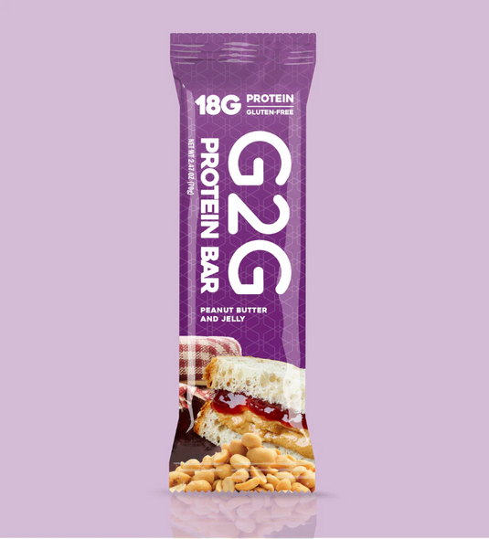 G2G Protein Bar - Peanut Butter & Jelly Box of 8