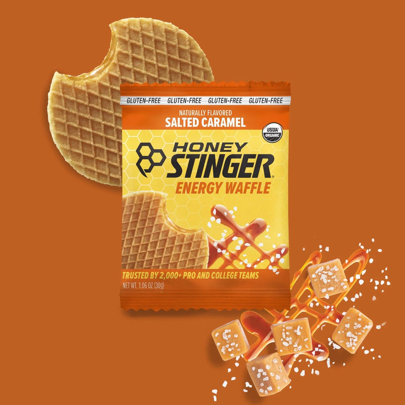 Load image into Gallery viewer, Honey Stinger Salted Caramel GF Waffles - Box of 12
