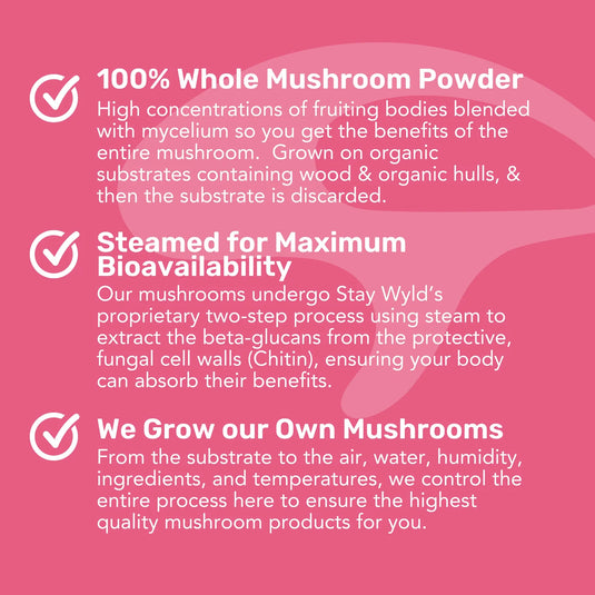 Staywyld Lion's Mane Mushroom Powder