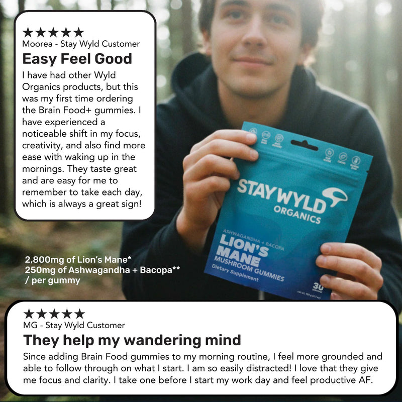 Load image into Gallery viewer, Staywyld Lion&#39;s Mane Gummies 30 Pack
