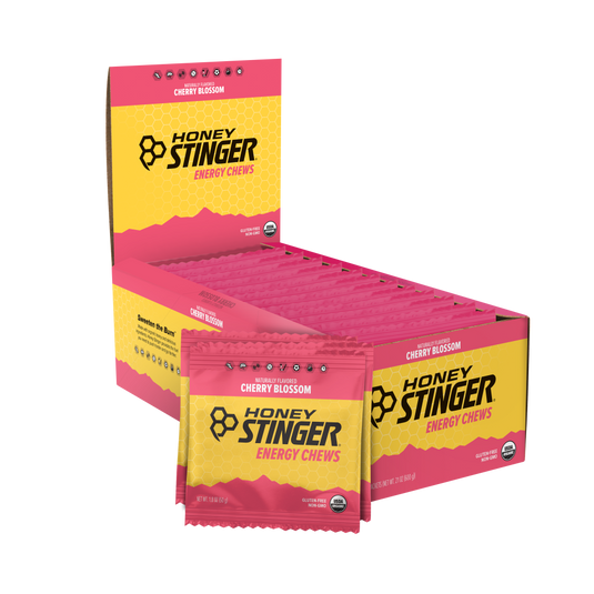 Honey Stinger Organic Energy Chews - Cherry Blossom box of 12