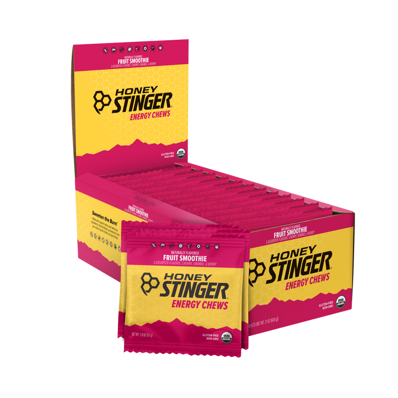 Load image into Gallery viewer, Honey Stinger Organic Energy Chews - Fruit Smoothie Box of 12

