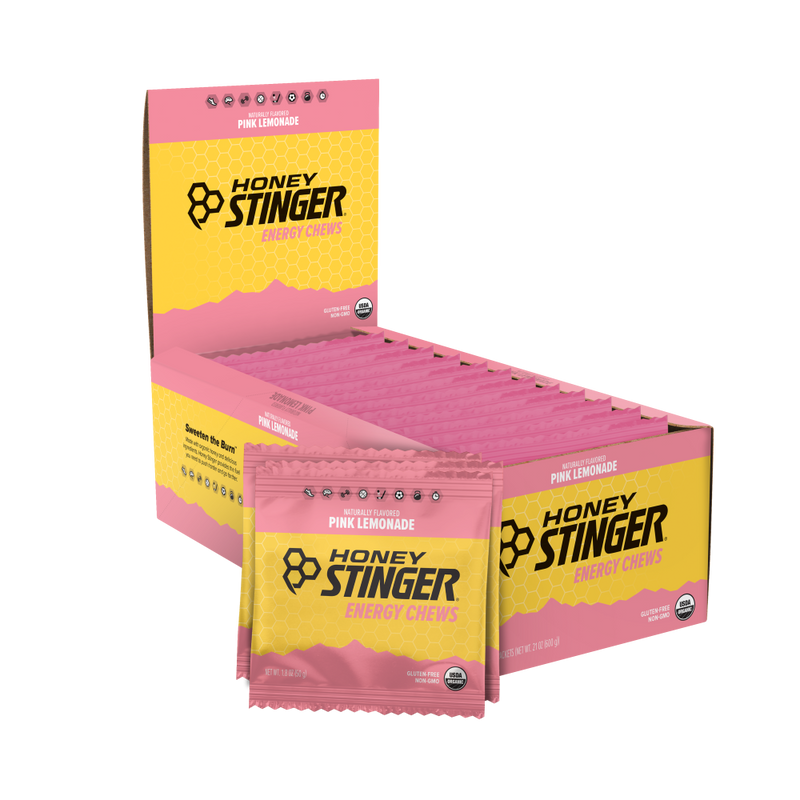 Load image into Gallery viewer, Honey Stinger Organic Energy Chews - Pink Lemonade Box of 12
