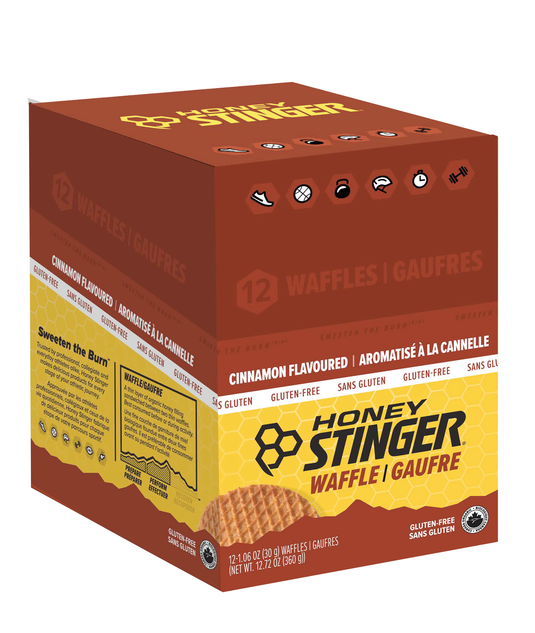 Honey Stinger Organic Waffles - GF Cinnamon 12 Pack