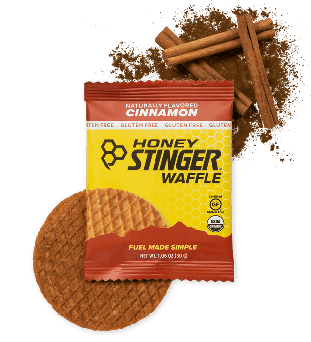 Honey Stinger Organic Waffles - GF Cinnamon 12 Pack