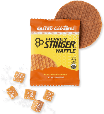 Honey Stinger Organic Waffles - GF Salted Caramel 12 Pack