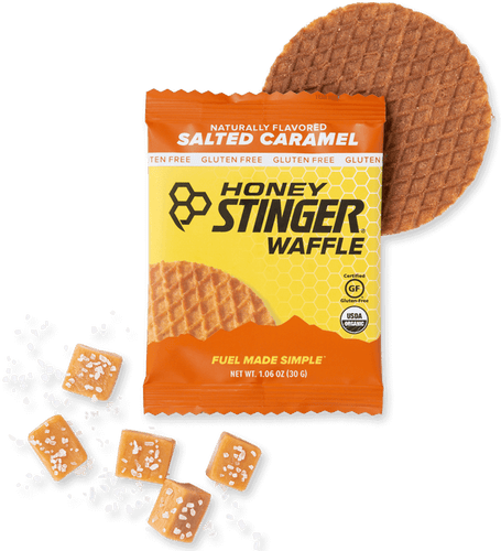 Honey Stinger Organic Waffles - GF Salted Caramel 12 Pack