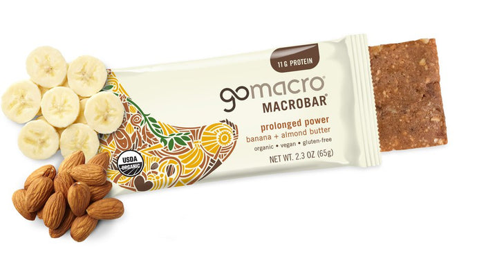 GoMacro Macrobar - Banana + Almond Butter Box of 12