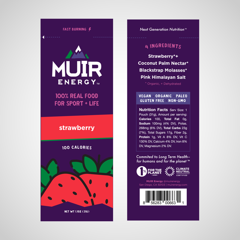 Load image into Gallery viewer, Muir Energy - Strawberry Energy Gel 3 Pack/$11.25
