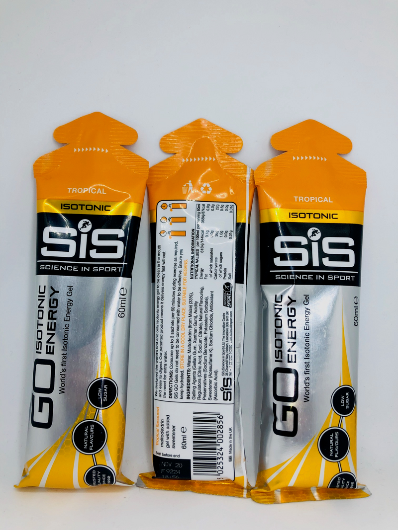 Load image into Gallery viewer, SiS - Tropical GO Isotonic Energy Gel 60ml 6 Pack $14.99
