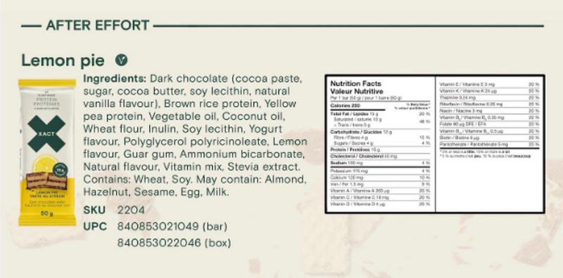 Load image into Gallery viewer, XACT Plant Based Protein Wafer Bars- Lemon Pie 12 Bars/$40.50
