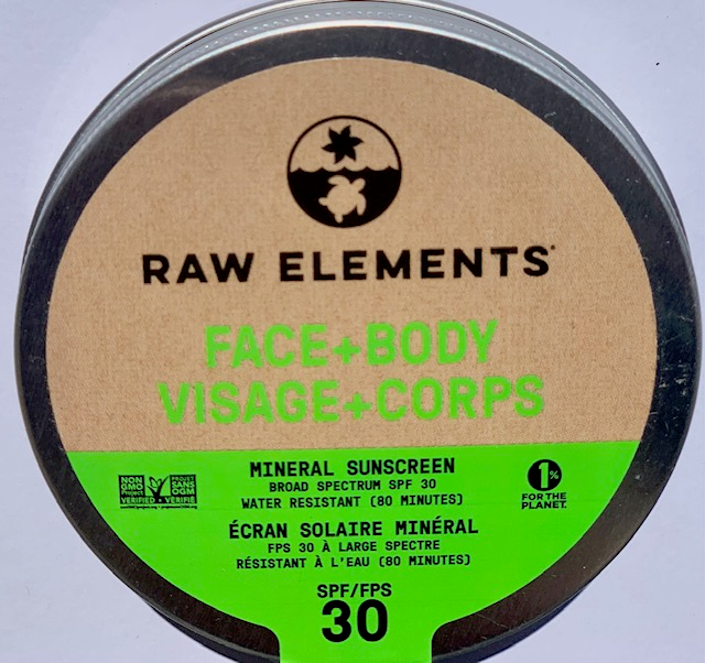 Raw Elements FACE + BODY TIN SPF 30 (2 Tins)